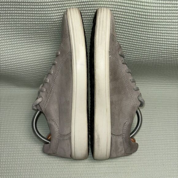 Ecco Soft 7 Casual Sneaker Shoes Men’s Size 8 - 8.5 EU Size 42 Gray Leather - Picture 6 of 10